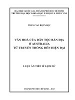 văn hóa của dân tộc bản địa ở australia từ truyền thống đến hiện đại