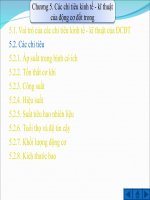 Bài giảng slide Nguyên lý động cơ  đại học Chương 5. Các chỉ tiêu kinh tế - kĩ thuật của động cơ đốt trong