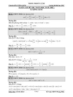 Đề thi lượng giác trên báo toán học