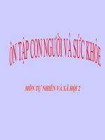 bài giảng tự nhiên xã hội lớp 2 bài 10 ôn tập con người và sức khỏe