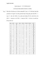 SỬ DỤNG PHẦN MỀM EVIEWS VÀ SPSS GIẢI BÀI TẬP KINH TẾ