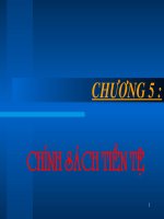Chương 5 chính sách tiền tệ, tiền tệ, bank