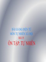 bài giảng tự nhiên xã hội lớp 2 bài 34 ôn tập tự nhiên