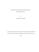 estimation of soil moisture using microwave remote sensing data