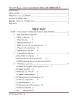 báo cáo thực tế tổng quan về các nhà máy hóa chất