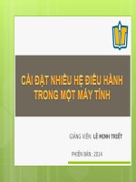 Cài đặt nhiều hệ điều hành trên một máy tính