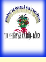 bài giảng tự nhiên xã hội lớp 2 bài 17 phòng tránh ngã khi ở trường