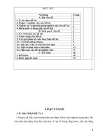 xây dựng  ví dụ và câu hỏi tích hợp kiến thức giáo dục bảo vệ môi trường trong các tiết dạy phần di truyền học – sinh học 12 – chương trình chuẩn