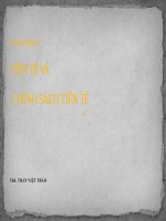 slide bài giảng kinh tế vĩ mô Chuong IV:tiền tệ và chính sách tiền tệ