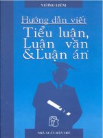 hướng dẫn làm tiểu luận - luận văn