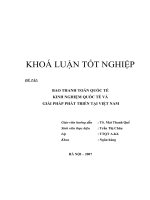 bao thanh toán quốc tế. kinh nghiệm quốc tế và giải pháp phát triển tại việt nam