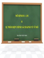 slide bài giảng kinh tế vĩ mô :Chuong v :mô hình ISLM