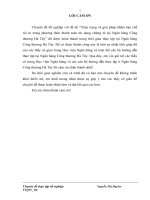 thực trạng và giải pháp nhằm hạn chế rủi ro trong phương thức thanh toán tín dụng chứng từ tại ngân hàng công thương hà tây