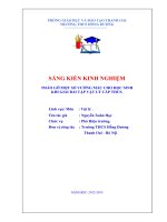 skkn tháo gỡ 1 số vướng mắc cho học sinh khi giải bài tập vật lý cấp thcs.