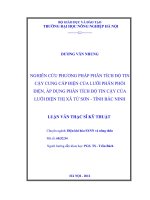 Nghiên cứu phương pháp phân tích độ tin cậy cung cấp điện của lưới phân phối điện, áp dụng phân tích độ tin cậy của lưới điện thị xã từ sơn, tỉnh bắc ninh