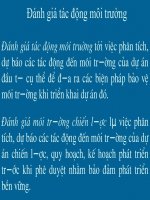 slide bài giảng đánh giá tác động môi trường
