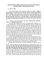 một số kinh nghiệm giáo dục đạo đức học sinh ở trường thpt trần phú nga sơn