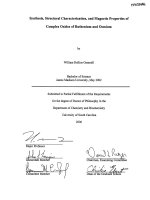 synthesis, structural characterization, and magnetic properties of complex oxides of ruthenium and osmium