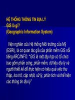 Bài giảng hệ thống thông tin địa lý GIS
