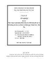 thực trạng và giải pháp nhằm nâng cao chất lượng đào tạo và bồi dưỡng cán bộ cơ sở đoàn ở xã địch quả- thanh sơn - phú thọ