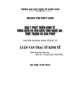 đầu tư phát triển kinh tế vùng biển và ven biển tỉnh nghệ an thực trạng và giải pháp