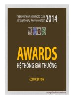 Bộ ảnh Màu đoạt giải Cuộc thi ảnh Quốc tế CLB Nhiếp Ảnh Gia Định lần 4 năm 2014