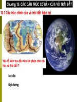 bài giảng địa chất cấu tạo chương 13 các cấu trúc cơ bản của vỏ trái đất