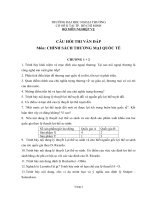 câu hỏi thi môn chính sách thương mại quốc tế