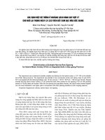 THỰC TRẠNG VÀ ĐỊNH HƯỚNG SỬ DỤNG ĐẤT NÔNG NGHIỆP Ở TỈNH NAM ĐỊNH