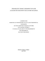 probabilistic seismic assessment of floor acceleration demands in multi-story buildings