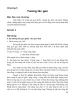 Chương 5 tương tác gen (bộ môn di truyền học)