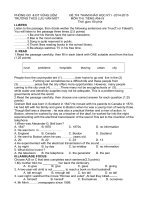 Đề Thi Tiếng Anh Bồi Dưỡng Học Sinh Giỏi