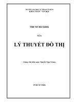 Tóm Tắt Bài Giảng  Lý Thuyết Đồ Thị  Nguyễn Ngọc Trung