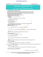 Trọn bộ Hệ thống lý thuyết  công thức Vật lý ôn thi Đại học năm 2015