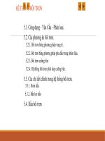 Bài giảng cấu tạo động cơ ĐT - Đại học chính quy - Chương 5 Hệ thống bôi trơn