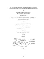the role of organic matter quality and mineral surfaces for the sorption of chlorpyrifos and diazinon on soils, sediments, and suspended estuary sediment