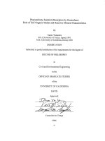 phenanthrene sorption desorption by geosorbent  role of soil organic matter and reactive mineral characteristics