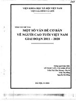 Một số vấn đề cơ bản về người cao tuổi Việt Nam giai đoạn 2011 2020
