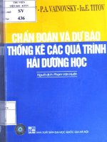 Chuẩn đoán và dự báo thống kê các quá trình hải dương học