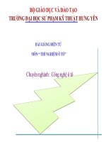 slide Thí Ngiệm ô tô - Đại học chính quy - Chương1 và 2 các khái niệm và các loại cảm biến trong đo lường kỹ thuật