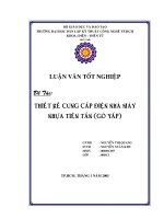 Thiết kế cung cấp điện nhà máy nhựa Tiên Tấn (Gò Vấp)