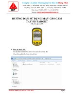 Hướng dẫn sử dụng máy GPS cầm tay GIS Hitarget QminiM