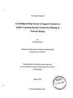 an intelligent help system to support teachers to author learning sessions in decision-making in network design