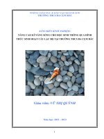 NÂNG CAO KĨ NĂNG SỐNG CHO HỌC SINH THÔNG QUA HÌNH THỨC SINH HOẠT CÂU LẠC BỘ TẠI TRƯỜNG THCS BA CỤM BẮC