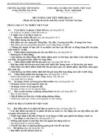 ĐỀ CƯƠNG CHI TIẾT môn địa lý thi văn bằng 2