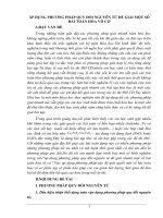 áp dụng phương pháp quy đổi nguyên tử để giải một số bài toán hóa vô cơ