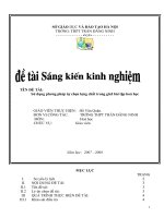 sử dụng phươương pháp tự chọn lượng chất trong giải bài tập hoá học