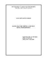 giảng dạy hệ thống làm mát bằng powerpoint