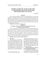 Kiểm tra đánh giá theo hướng tiếp cận năng lực