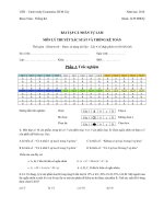 bài tập lý thuyết xác suất thống kê toán